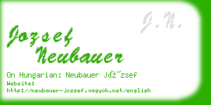 jozsef neubauer business card